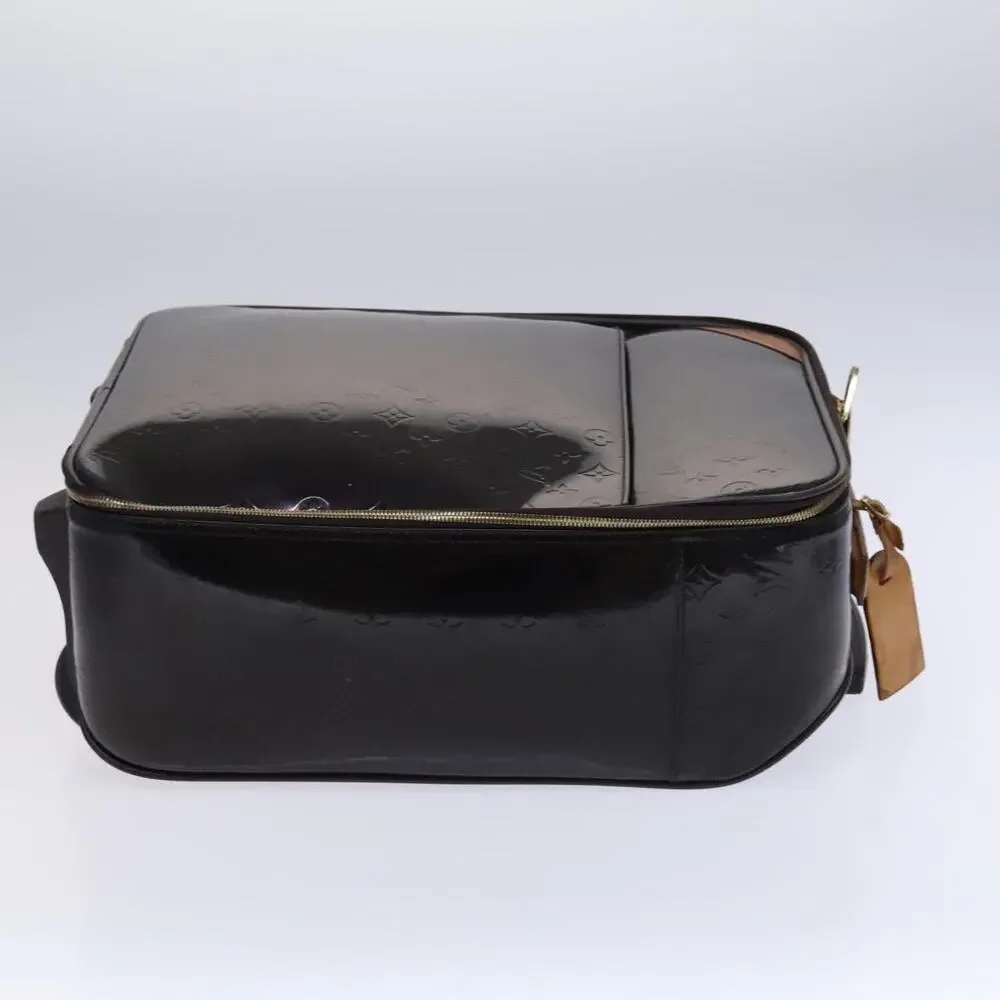 LOUIS VUITTON Monogram Vernis Pegas 45 Suitcase Amarante M91277